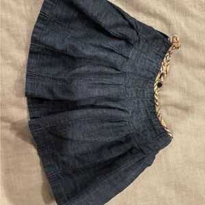 Burberry Dark Blue A-Line Skirt